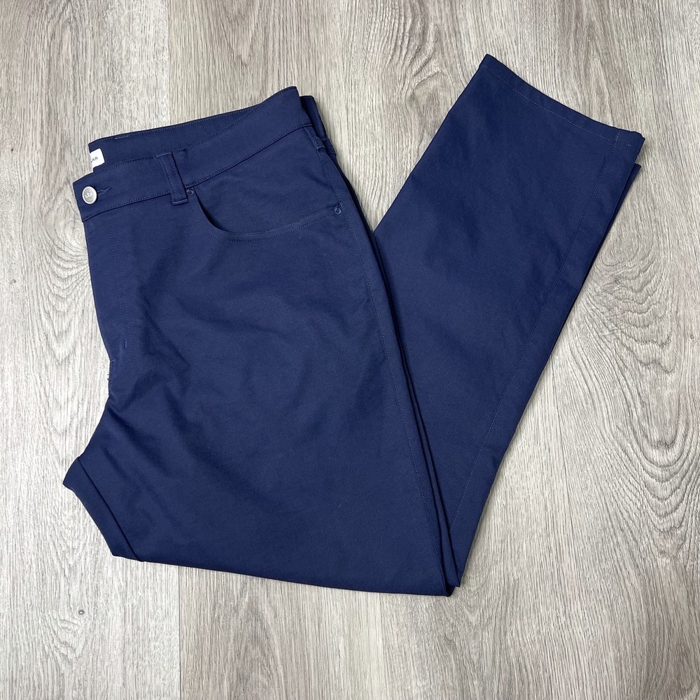 Peter Millar EB66 Performance Five-Pocket Pants Mens Size 36 Inseam 27.5" Blue